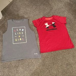 Girls Under Armour shirts. YXL